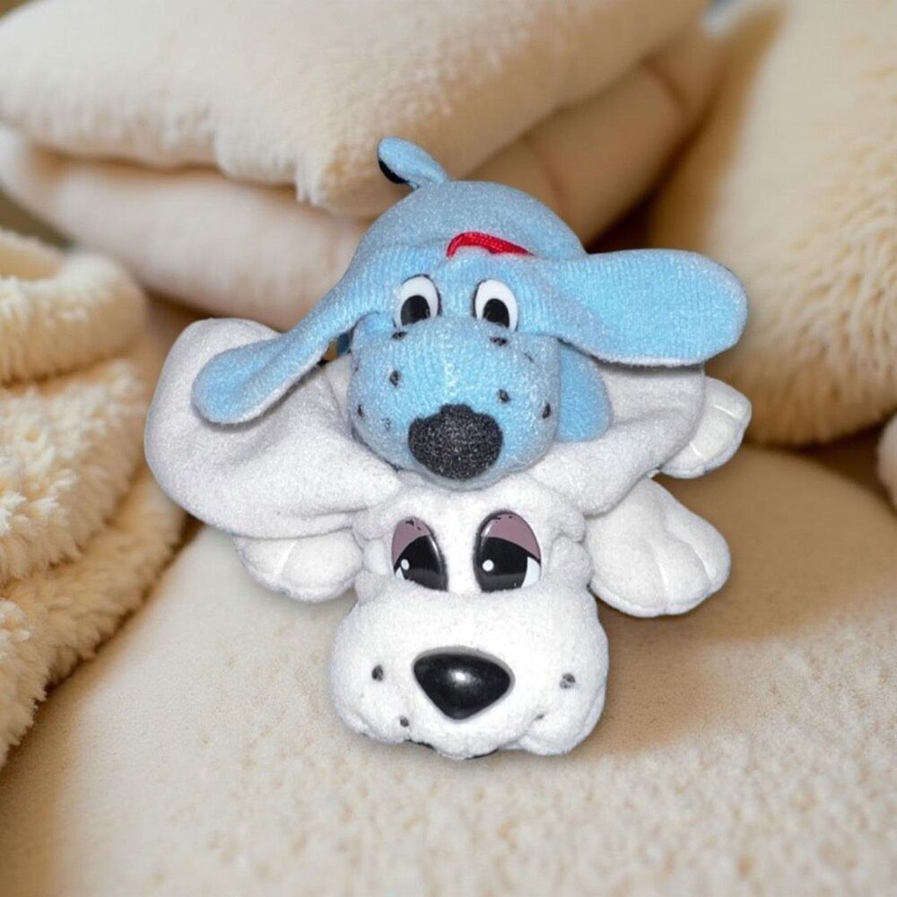 Vintage 1995 Gloob Pound Puppies Small And Mini Plush Stuffed Animal P24